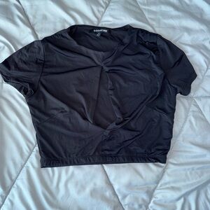 Goodfellow & Co Women's Black Crop Top